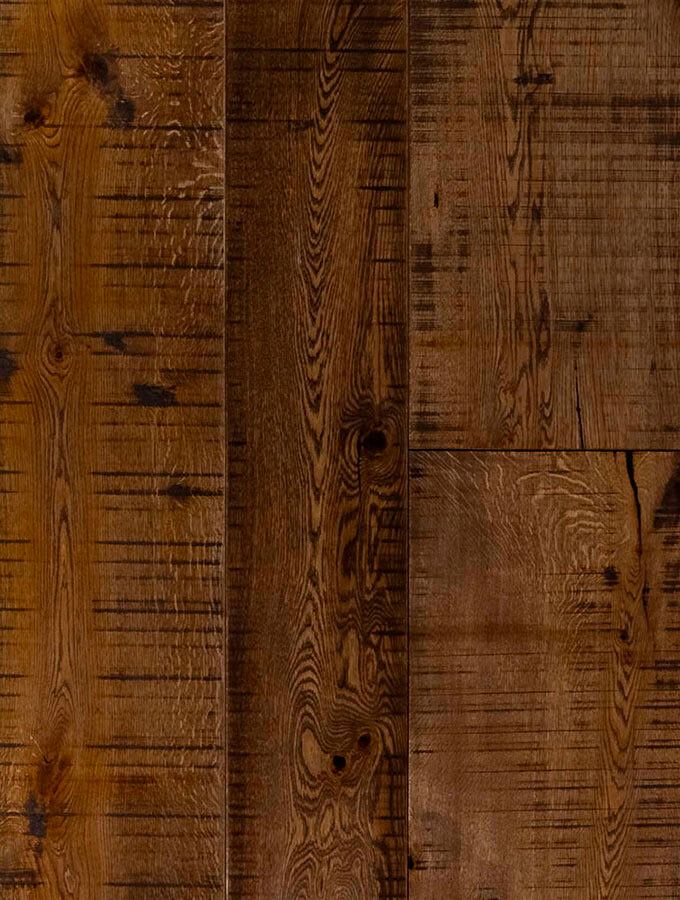 Detalle de textura envejecida del parquet Copenhaguen en el Chapter 8 del Hotel Medinaceli.